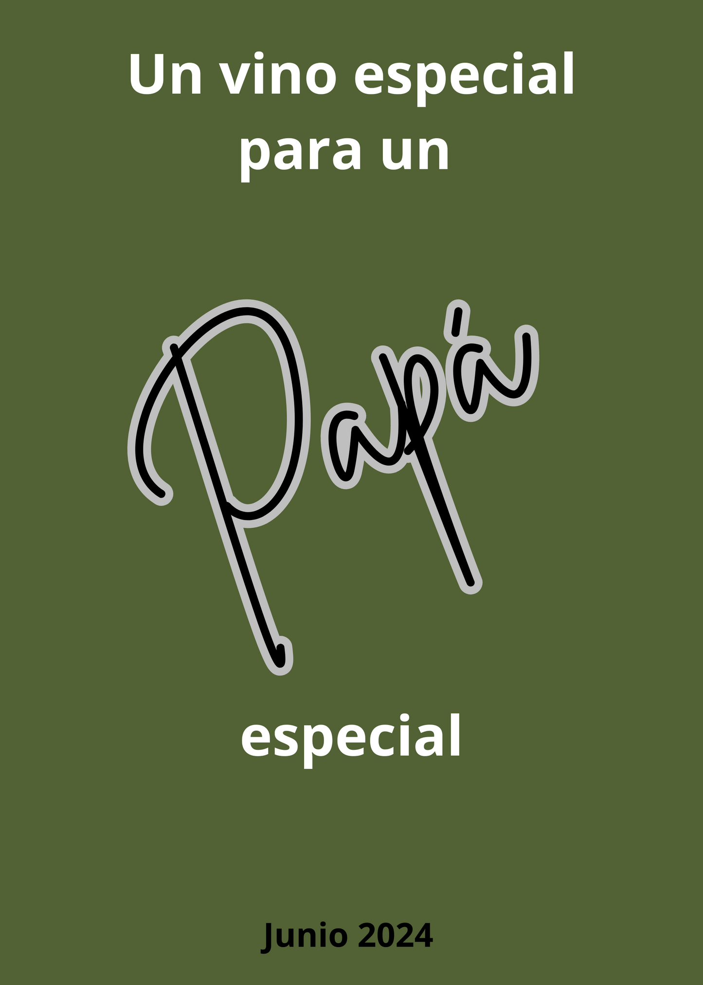 PAPÁ ESPECIAL - 5 DE PINESQUE ETIQUETA PERSONALIZADA
